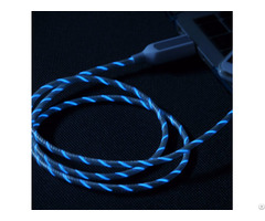 El Visible Light Micro Usb Flowing Round Cable Lr001