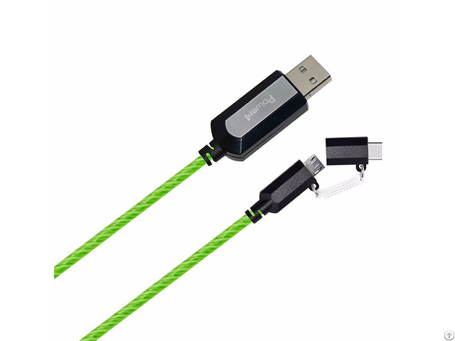 El Visible Type C To Micro Usb Flowing Round Cable Ld005