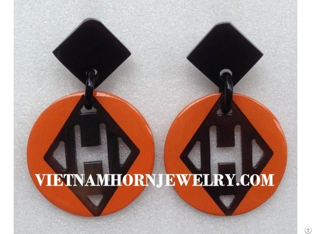 Lacquer Horn Earrings