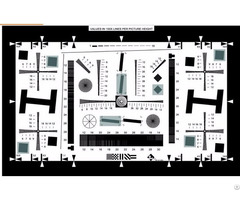 2000line Standard Iso12233 Camera Color Test Chart 8x For 20 Million Pixel