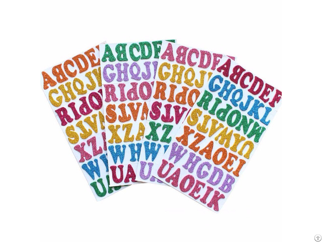 Foam Glitter Alphabet Stickers