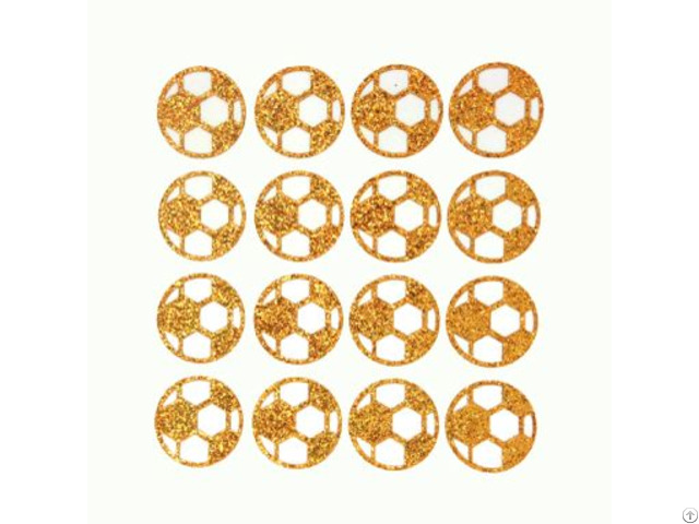 Boys Football Glitter Stickers