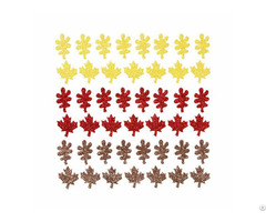 Maple Leaft Color Glitter Stickers