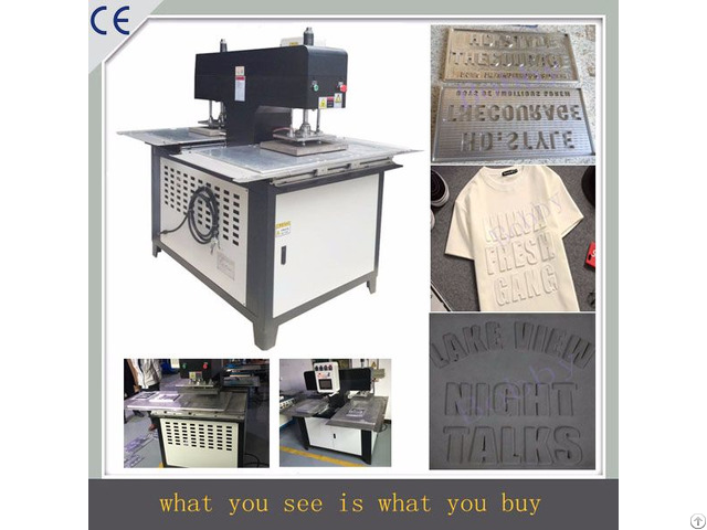 Silicone Logo Moulding Machine Onto Clothes