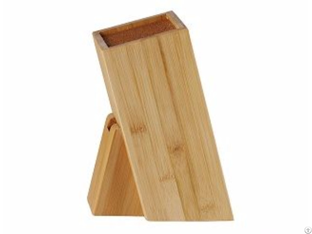 Wooden Square Knife Block