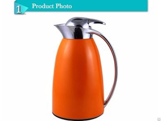 Classic Wonderful Color Painting Glass Inner Vacuum Coffee Jug Thermos Flask