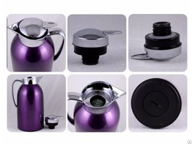 Beautiful In Colors Metal Outer Glass Inner Vacuum Jug Thermos Flask