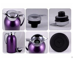 Beautiful In Colors Metal Outer Glass Inner Vacuum Jug Thermos Flask