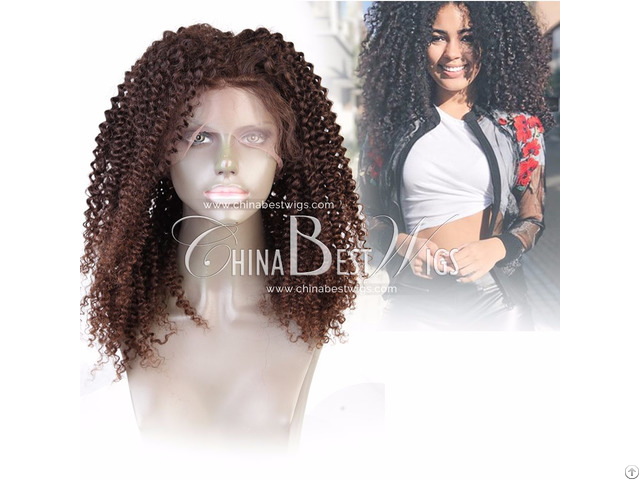 Brown Tight Curl Lace Wig