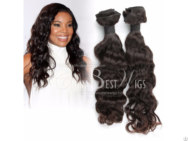 Wavy Middle Length Hair Weft Extensions