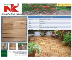 Eco Friendly Interlocking Outdoor Flooring Deck Tile