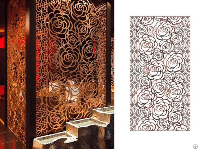 Laser Cut 304 Stainless Steel Screen Metal Partition