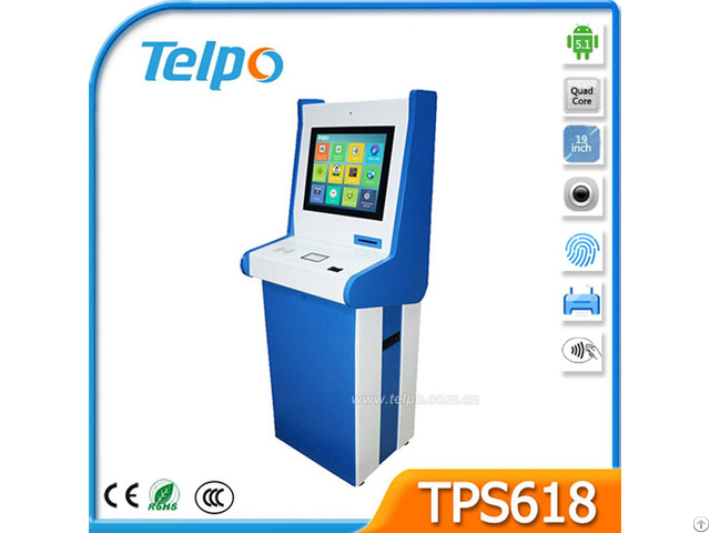 Telepower Tps618 Indoor Self Service Kiosk With Card Reader And 80mm Thermal Printer