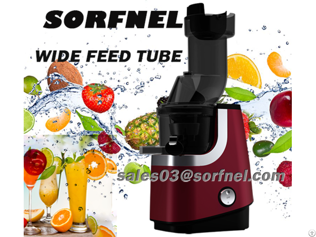 Sorfnel The Latest High Performance Price Ratio Wide Feeding Tube Slow Juicer In 2017