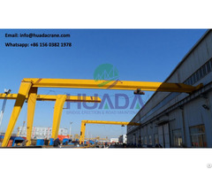 Workshop Indoor Single Girder Semi Goliath Crane 10 Ton