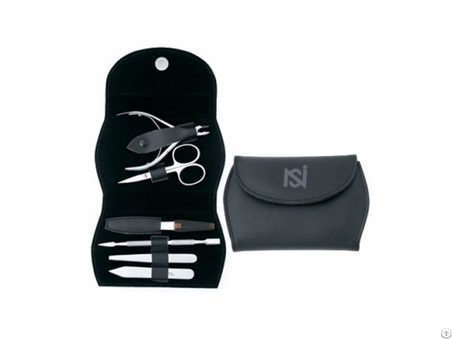 Professional Manicure And Pedicure Black Set