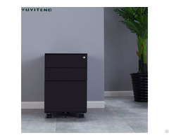 Vertical Metal 3 Drawer Mobile Pedestal Cabinet