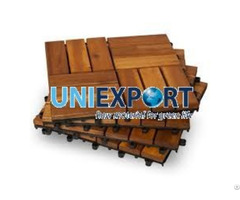 Interlocking Decorative Outdoor Wood Deck Tile