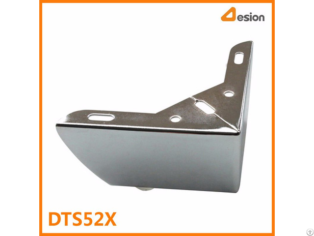 Steel Angle Sofa Leg In Chrome Finish