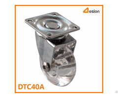 Transparent T Plate Wheel Caster Without Brake
