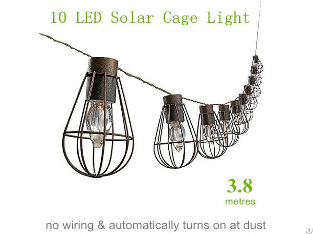 Solar Cage String Light