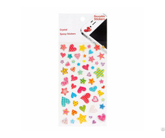 Reusable Cartoon Stars Heart Mobile Phone Stickers