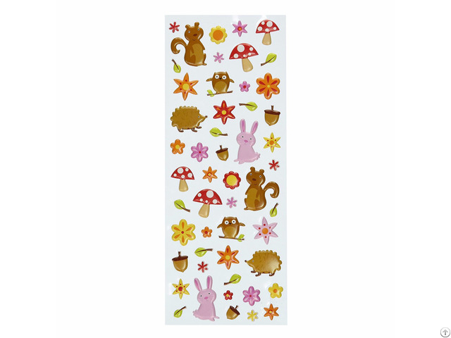 Squirrel Rabbit Autumn Seasonal Puffy Stickers Squirrel Rabbit Autumn Seasonal Puffy Stickers