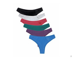 Womens Tong Underwear Hipster Low Rise Cotton Thong Panties