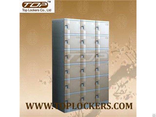 Six Tier Plastic Cabinet Strong Lockset For Security