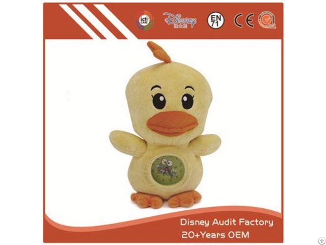 Alarm Clock Chicken Toy 100 Percent Pp Cotton Fabric Pattern Printing