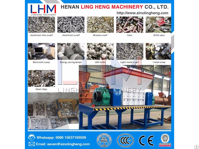 Plastic Bottles Shredder Waste Shredding Recycling Machine