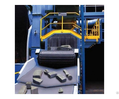 Belt Shot Blasting Machine With Metal Wire Mesh Conveyor