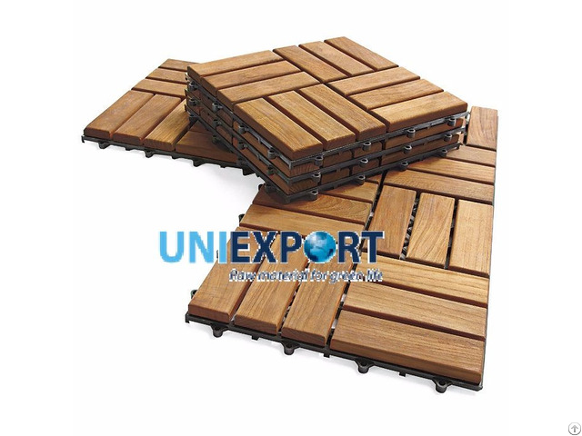 Eco Friendly Wooden Deck Tiles