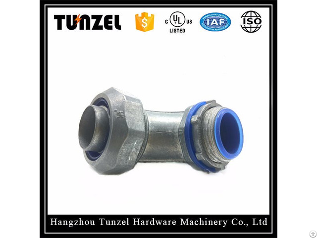 Liquid Tight Flexible Conduit Duct 90 Degree Elbow Angle Connector