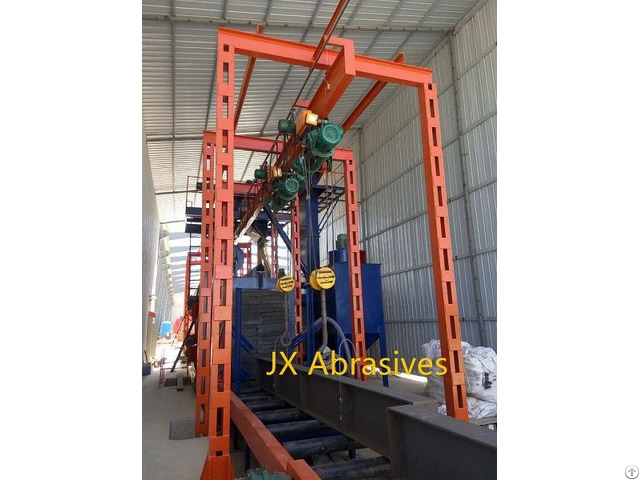 Overhead Conveyor Shot Blasting Machine With Hook