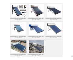 Compact Heat Pipe Solar Water Heater