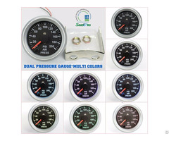 52mm Dual Needle Air Pressure Gauge Multi Colors