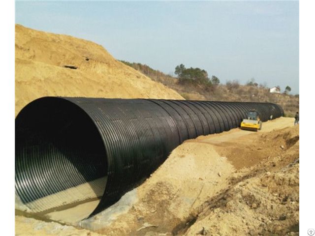 Hot Dipped Plastic Coating Steel Corrugated Pipe