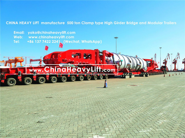 Chinaheavylift 500 Ton High Girder Bridge For Goldhofer Model Modular Trailer