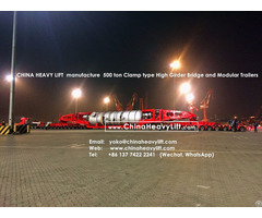 Chinaheavylift Manufacture 500 Ton Goldhofer Type Modular Trailer And High Girder Bridge