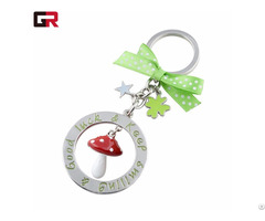 New Style Silver Plating Customized Shape Rotating Metal Keychain