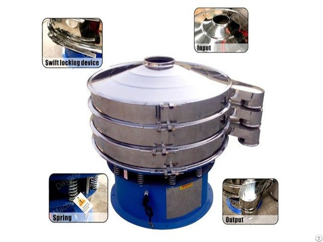 Milk Classifying Food Industry Rotary Vibro Sieve