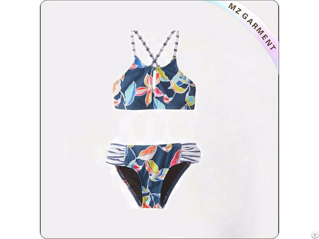 Girl S Tropical Two Piece Bikini