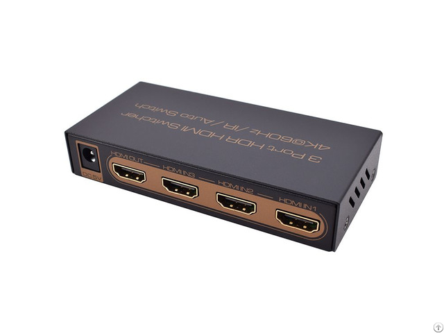 Support 4k 60hz Uhd 3 Port Hdr Hdmi Switcher