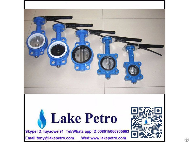 Dn 100 Butterfly Valve Wafer Type For Solid Control System