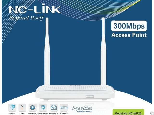 Nc Wr26 300mbps Wireless Router With Poe Port