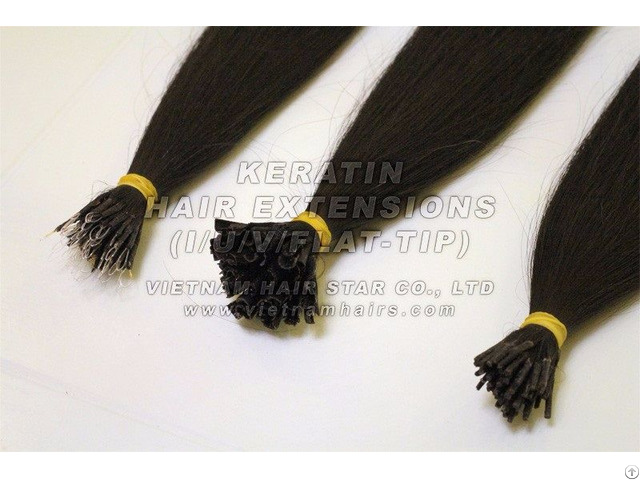 Unprocessed Wholesale Human Vietnam Keratin I Tip Hair Extensions High Quality