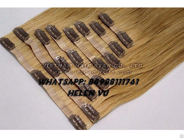 Whosale Full Head Set Clip In Hair Extensions High Quality