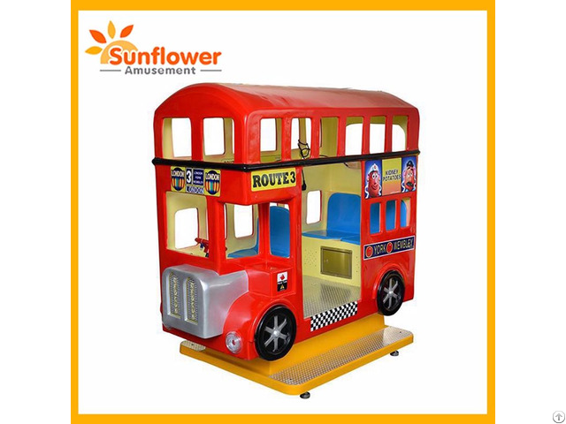 London Bus Coin Operated Kids Kiddie Rides Amusement Game Machine