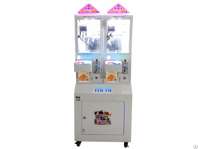 Mini House Doll Gift Vending Machine 2 Players Coin Operated Toy Crane Claw Game